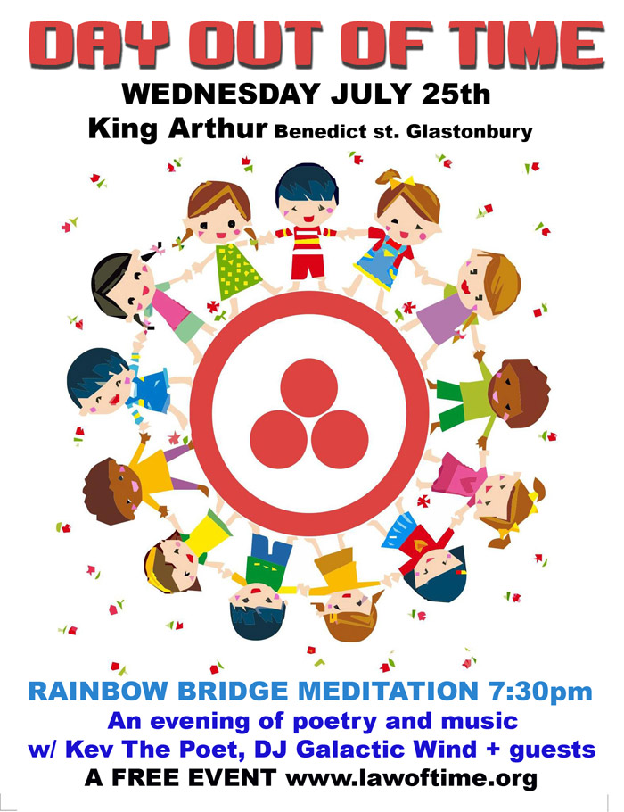 [Event Flier: King Arthur - Benedict st. Glastonbury - An evening of poetry and music w/ Kev The Poet, DJ Galactic Wind + guests]